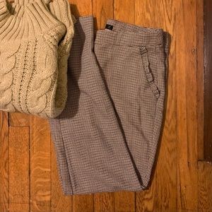 Zara work pants with ruffle detail